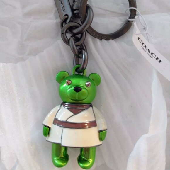 Coach X Star Wars Yoda Bear Bag Charm Key Chain Style F78817 NWT! - Picture 1 of 4